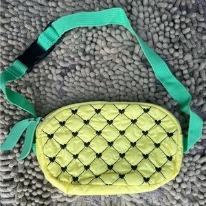 Mini Pineapple with hearts clutch bag/ purse